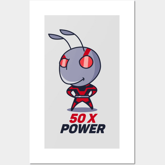 Ant Power Wall Art by Johnitees